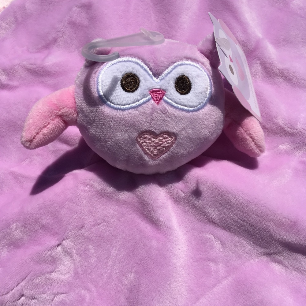 Owl Plush Security Blanket Lovey Whoo’s A‎ Cutie Plushie Toy Stepping Stones New